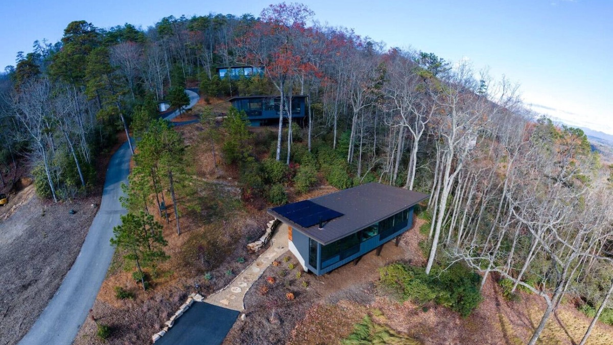 Mills River House | 3x Lux Glass Homes sleeps 12
