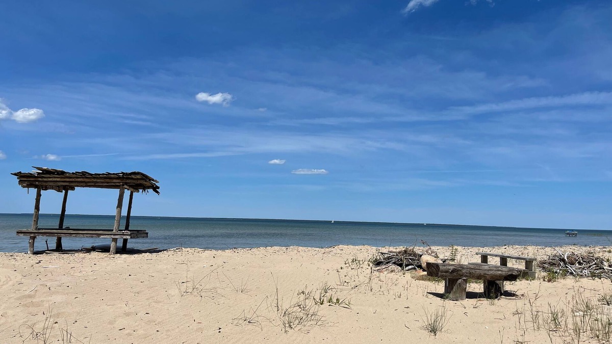 Cheboygan House | 4+ acres with 100 feet of sugar sand beach on Lake Huron