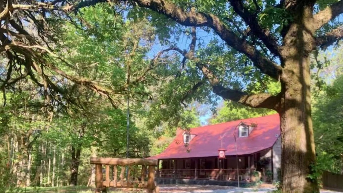 White Cabin | 4 Bedroom Pet Friendly Cabin W/ Fenced Backyard