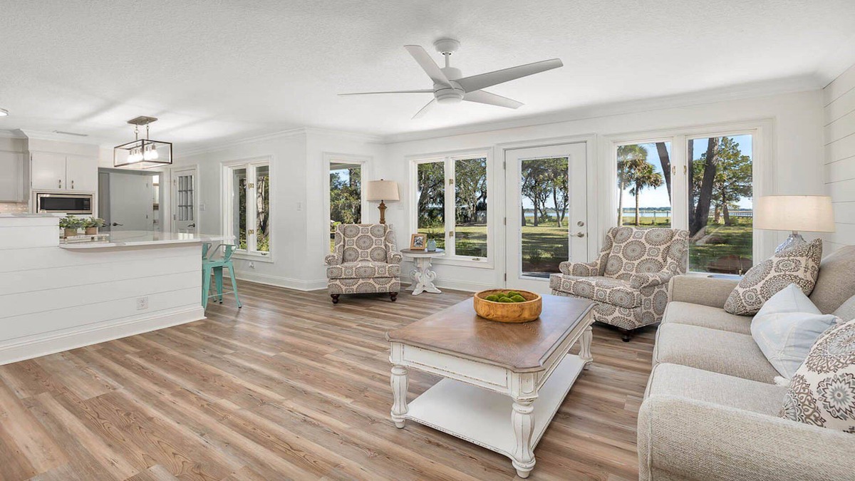 Brunswick House | 4 BR/ 2.5 BA Luxury Riverfront Home - Blythe Island w/ Boat Dock on 5 acres
