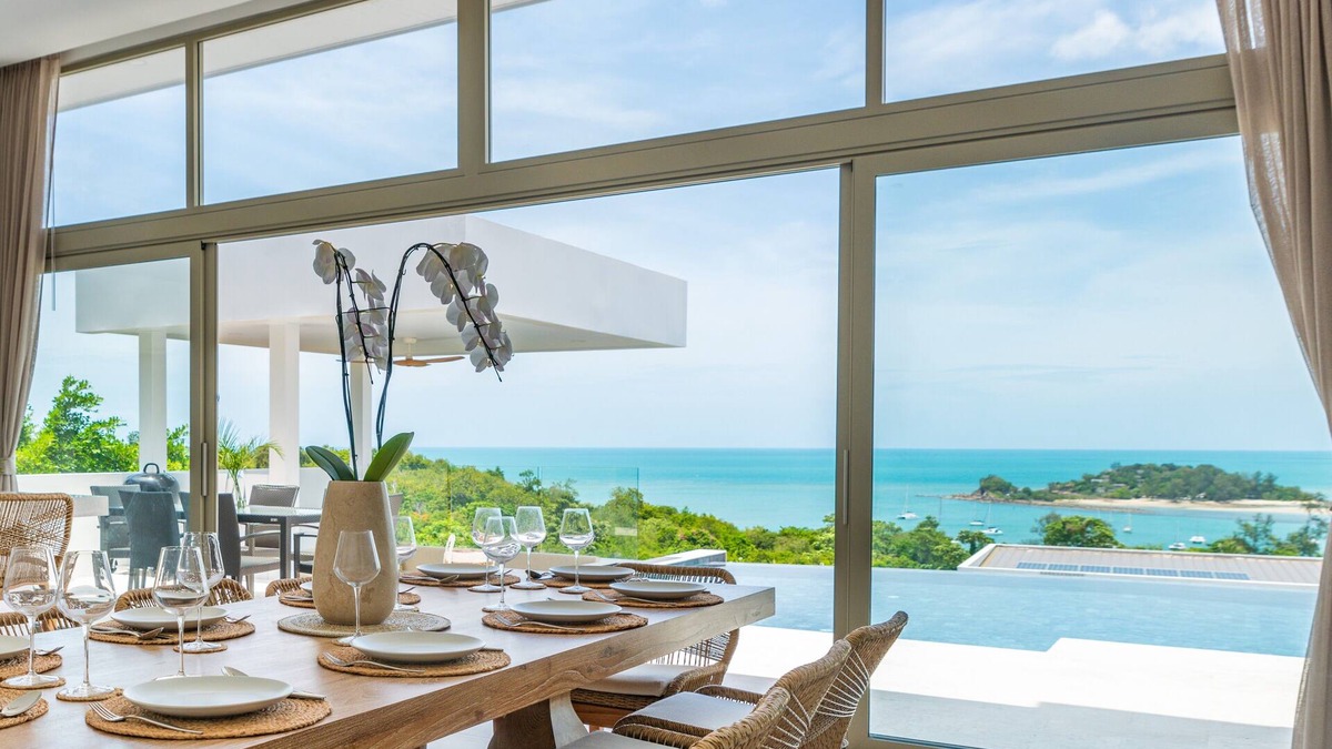 Choeng Mon Villa | 4 BR Sea View Private Pool Villa Short Walk to Choeng Mon Beach