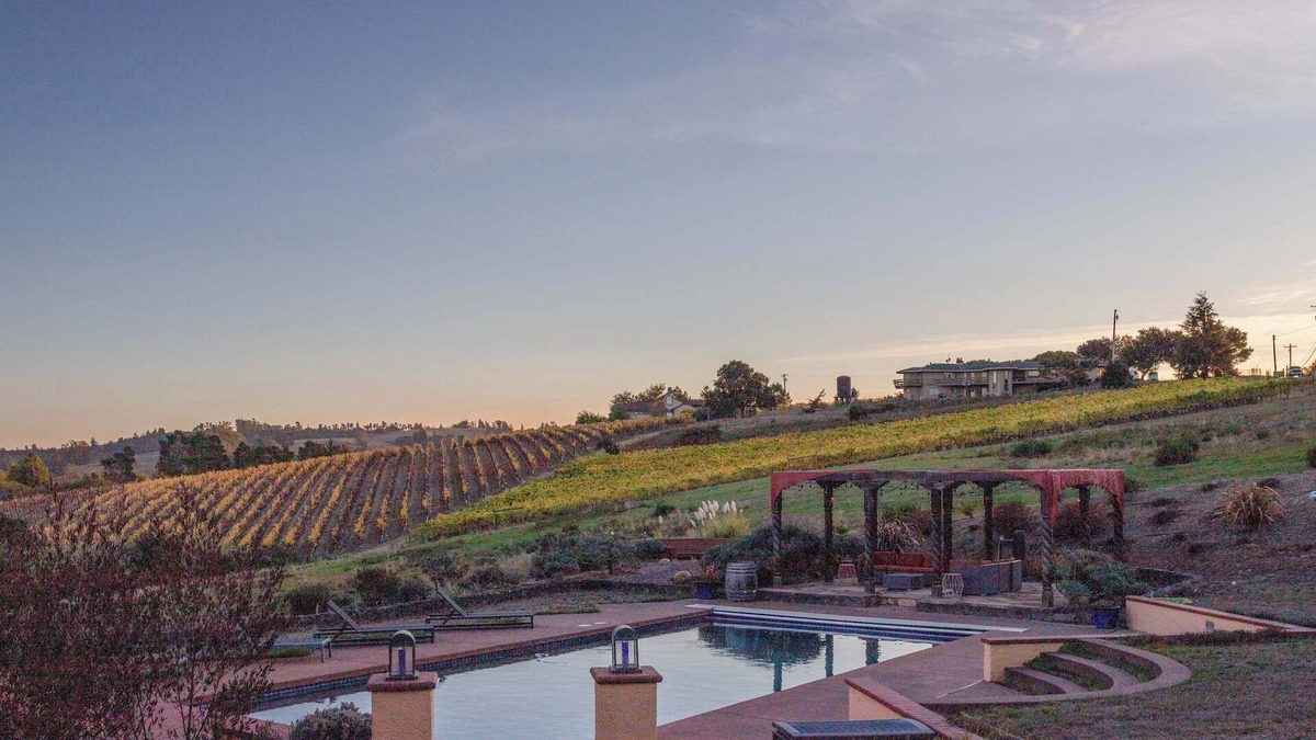 Sebastopol Villa | 5 Acre Villa Retreat w/Vineyard, Pool, & Spa