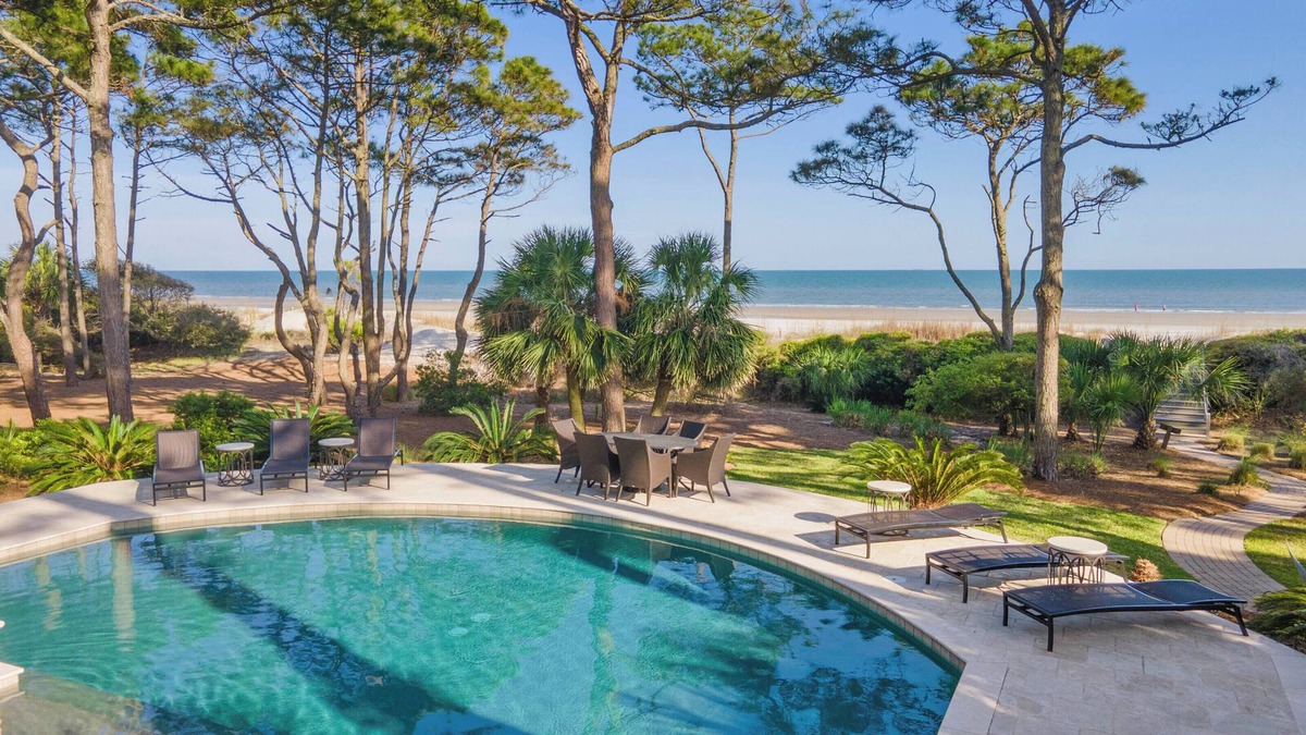 Oceanside House | 5 bedroom oceanfront home in Sea Pines with a pool & unbeatable views!