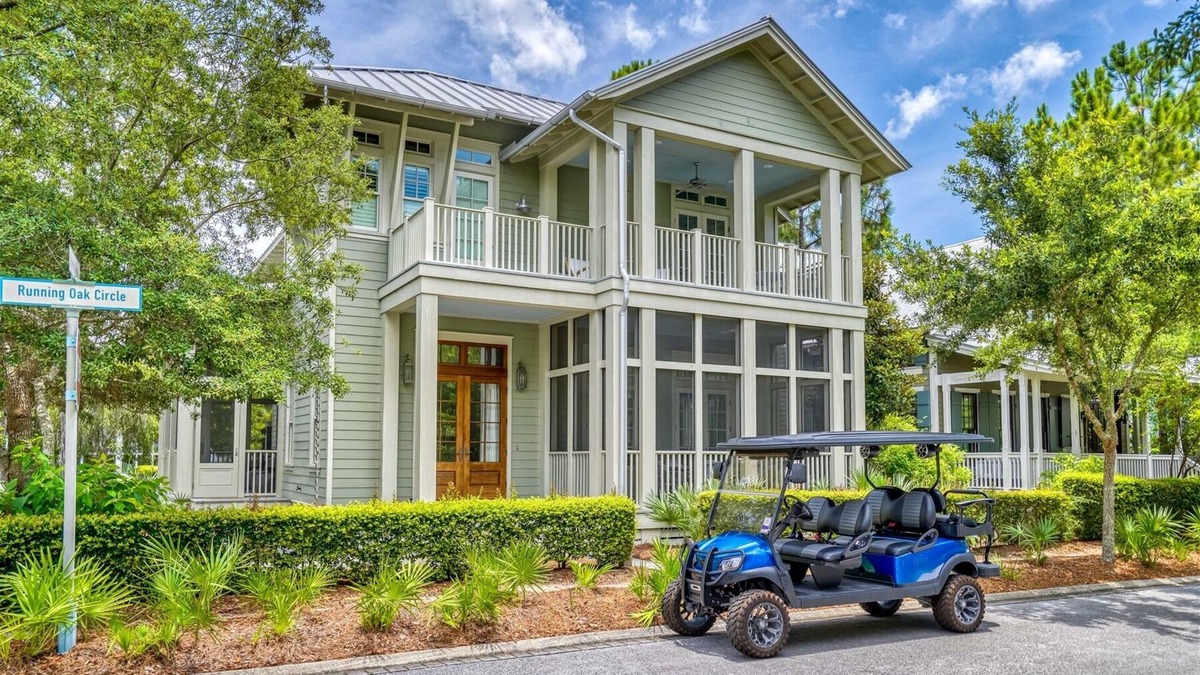 Forest District House | 5 BR Watercolor Oasis in Forest District. Beach Club Access, Golf Carts, Pools, Bikes, and More.