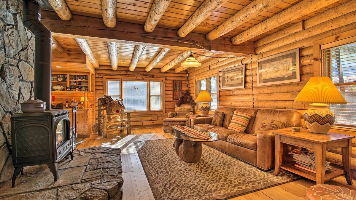Arnold Cabin | 5 Mi to Hiking: Custom Cabin w/Deck in Arnold!