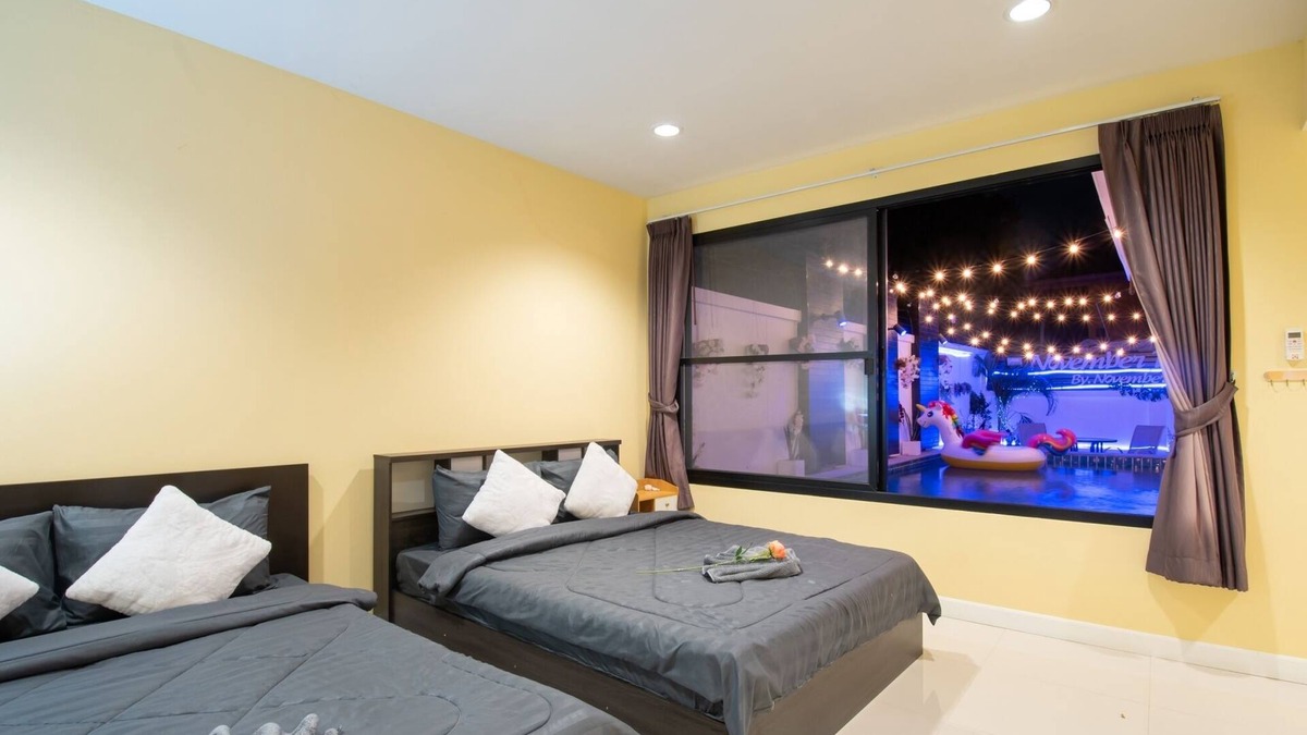 Pattaya House | 5 minutes to beach. Family 4- bedroom Pool Villa Jomtien Beach. Pattaya