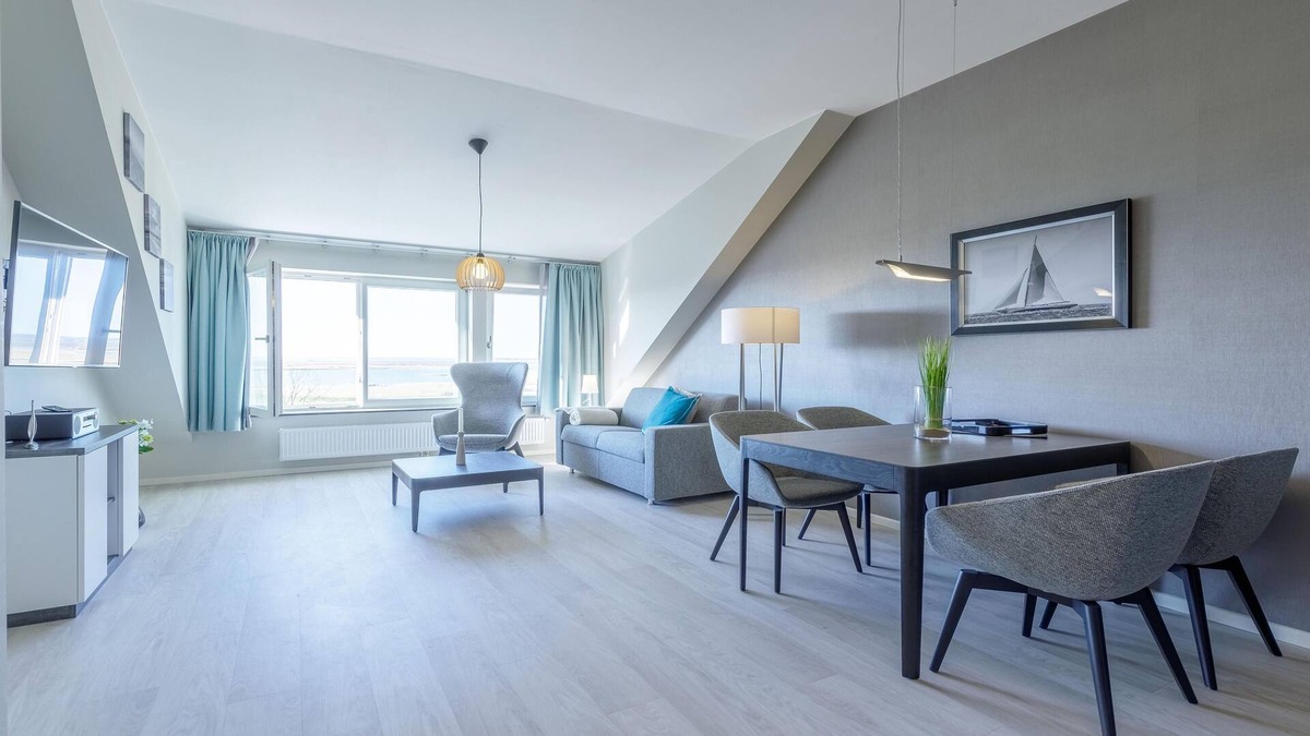 Ostseebad Wustrow Apartment | 5-star vacation apartment Dünenrast with a view over the Saaler Bodden