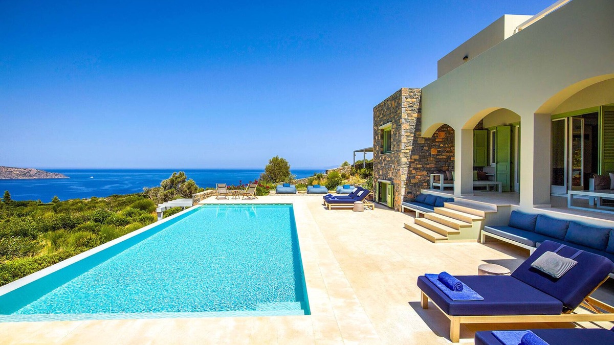 Elounda House | 5' to Elounda Beach/16 Bedrooms Luxury Estate/2 Private Pools/Hot Tub/Gym