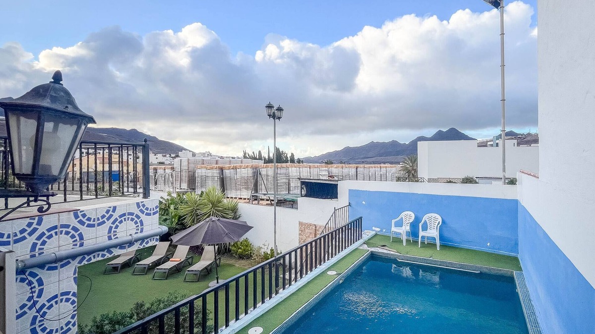 La Aldea de San Nicolas Ski Chalet | 5BR Los Llanos Chalet - Pool & Garden