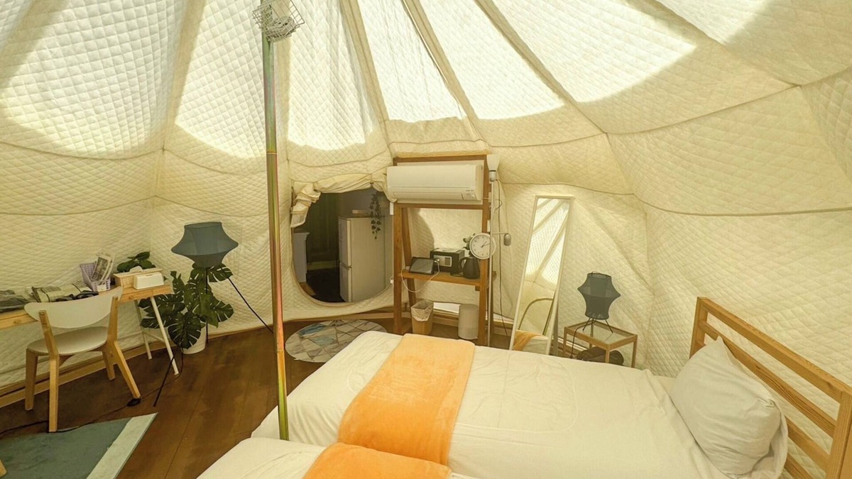 Futo Cabin | 5m bell tent B overlooking Sagami Bay for 2 peopl/Ito Shizuoka