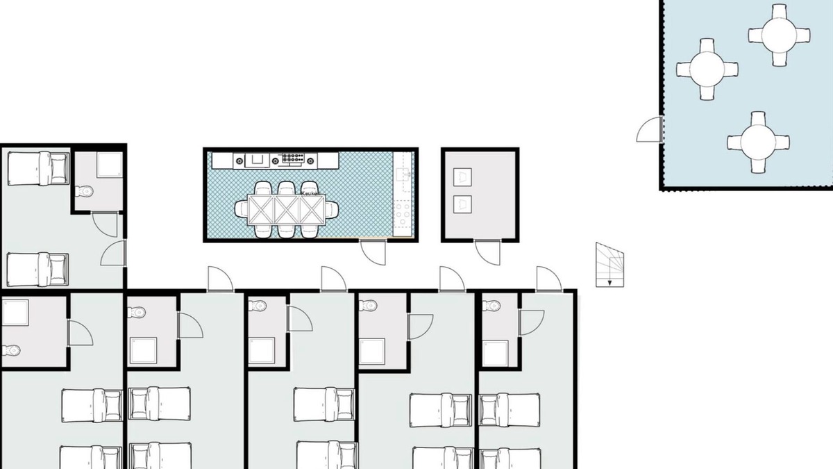 Raamsdonksveer Apartment | 6 Luxe rooms, 12 beds combined, parking, kitchen, Bed en Koffie