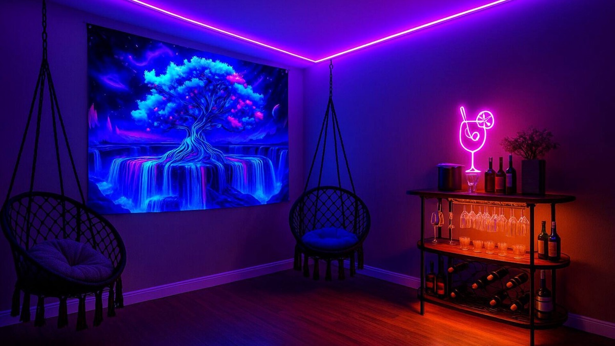 Concord House | 6BR Vibe House with Insta-Ready Neon Den, with Room to Roam & Big Group Energy!