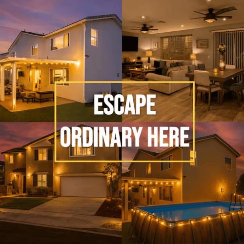 Winchester Villa | 6BR Villa with POOL, BBQ, Temecula WINERIES