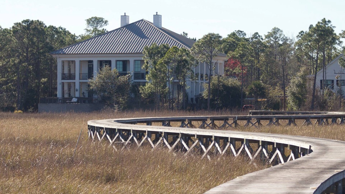 Florida Panhandle House | 7,500 SF Southern Plantation House on 120 Acres on Blackwater Bay & Private Pool
