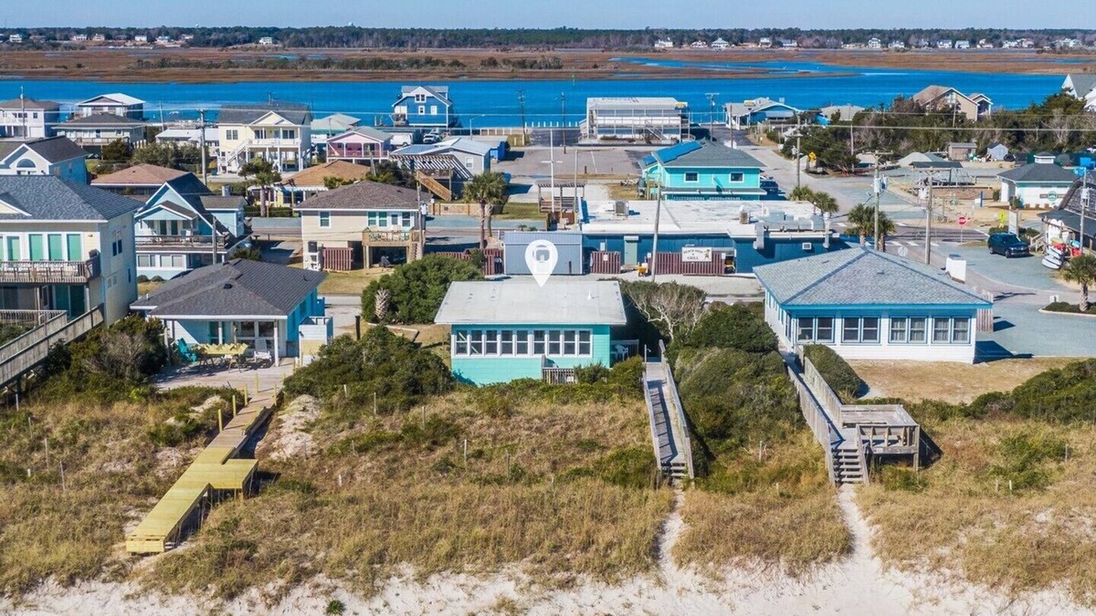 Topsail Beach House | 703 By The Sea | Pets, Oceanfront In Topsail Beach