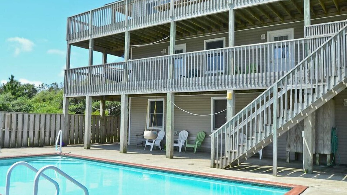 Nags Head House | 7BR House w/Pool. 250 yrd Walk to Beach and Ocean View in Gallery Row