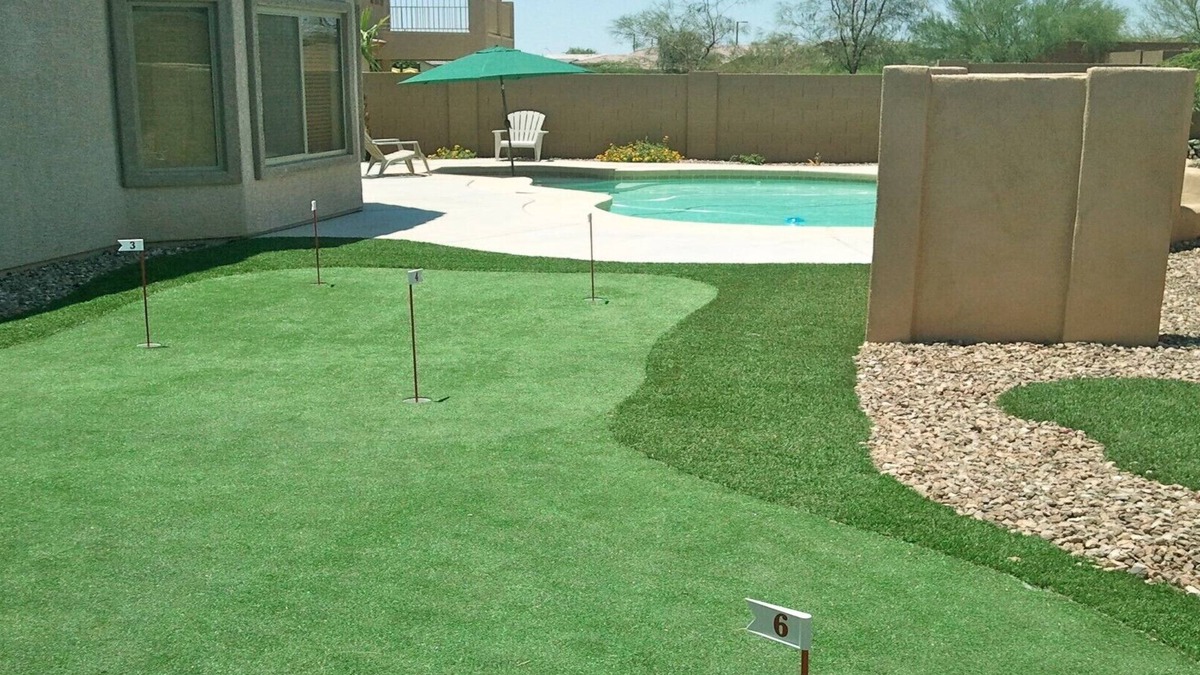 Miller Manor House | 800 SQ FT PUTTING/CHIPPING GREEN NEXT TO HEATED POOL 4 BD RM HOME