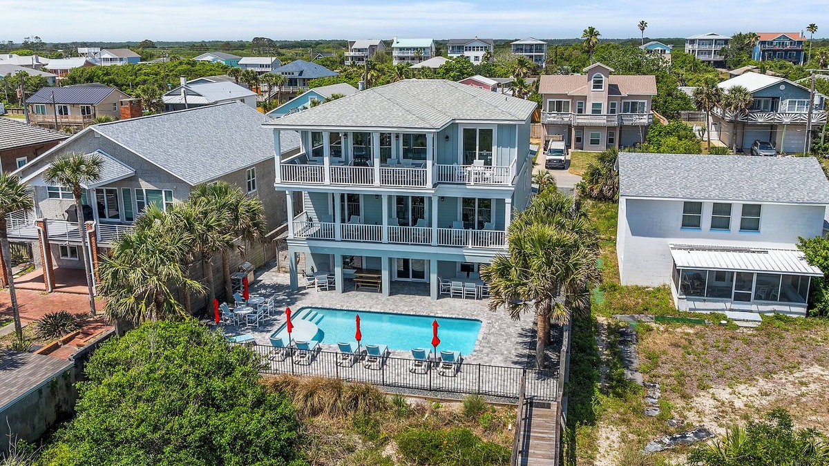 Butler Beach House | 8BR LUXURY OCEANFRONT, 8 KING SUITES, LARGE HEATED POOL, FOOSBALL!