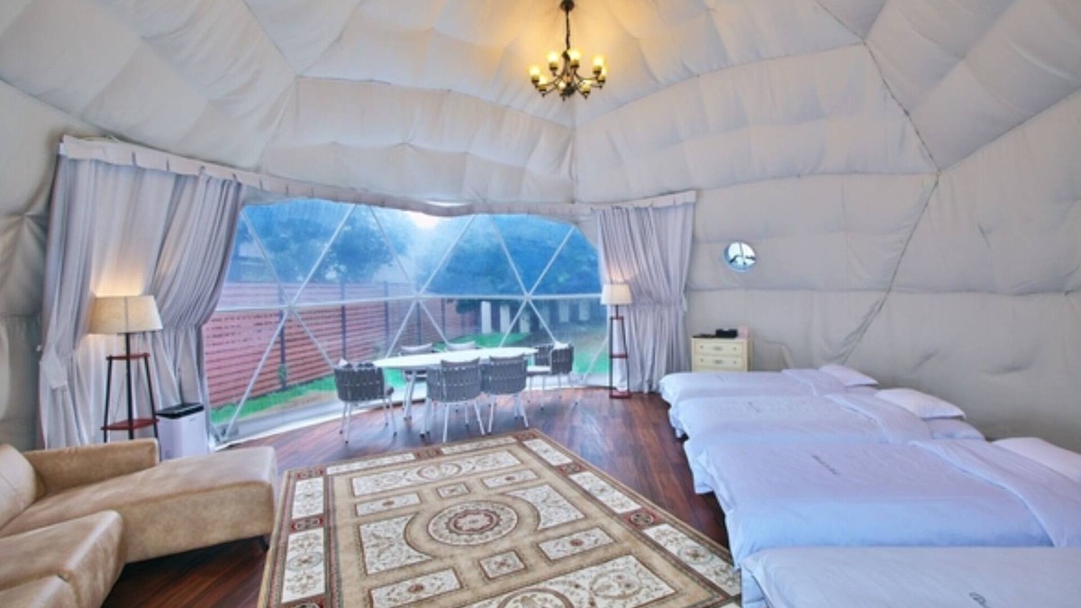 Kujukuri Cabin | 8m dome tent 30 square meters villa house with /Sambu-gun Chiba