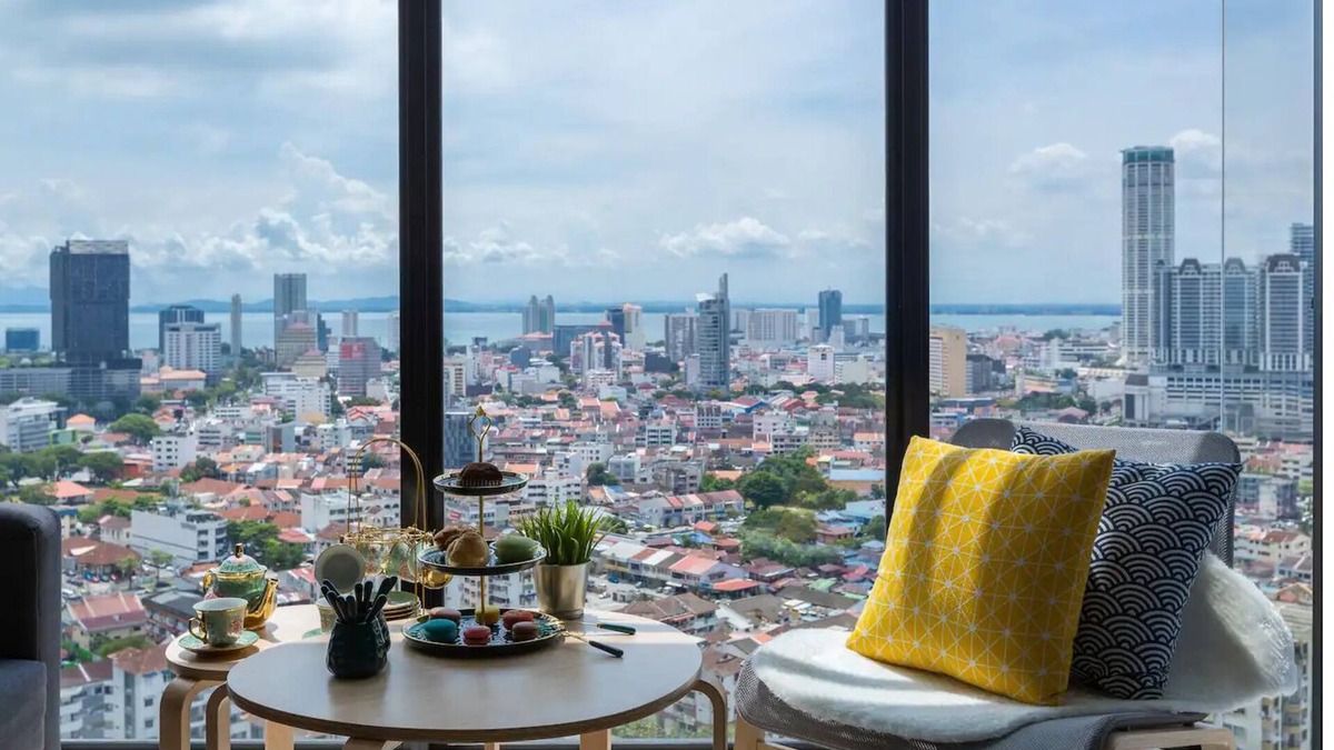 George Town Apartment | 9 min drive to city, Hightfloor city view, rooftop pool, H&C Water Purifier