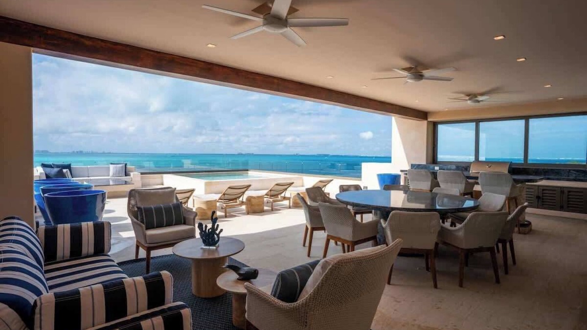 Isla Mujeres Apartment | 9BR Luxury Beachfront Penthouse with Private Pool