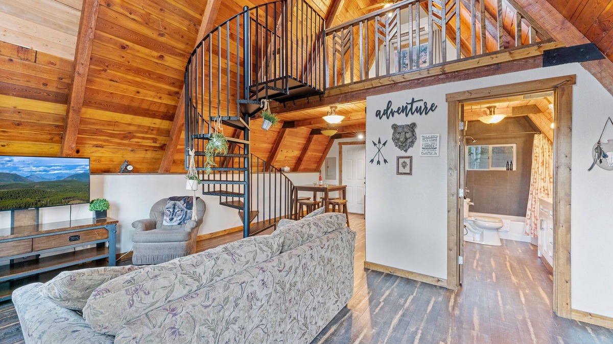 Martin City Cabin | A-frame at Spotted Bear Retreat