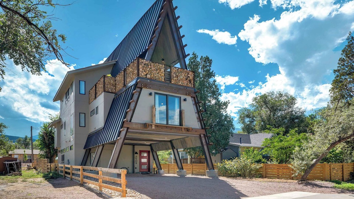 Colorado Springs House | A-Frame Wonders! Hot Tub w Mountain Views!