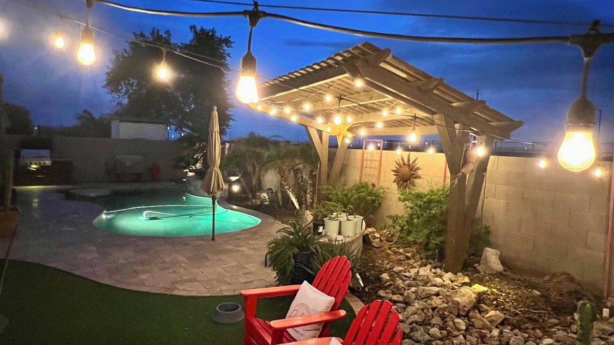 Buckeye House | A pet-friendly cozy 4 bedroom home with a resort style pool in the backyard.