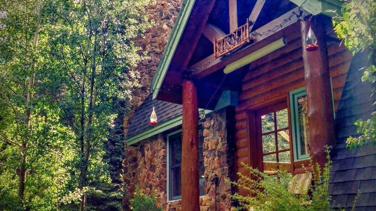 Idaho Springs Cabin | A River Front Mountain Luxury Cabin- Relaxing, Skiing, Rafting, Hot Tub, Sauna
