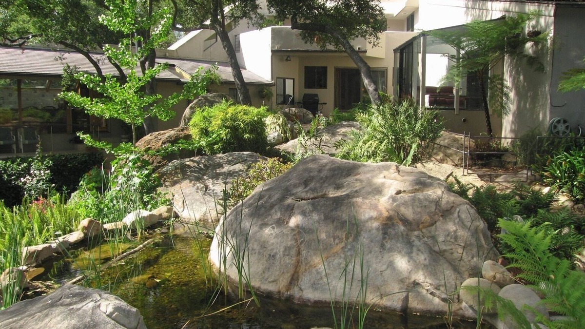 Mission Canyon House | A Serene Home on Tree Lined Mission Creek in the Middle of Nature