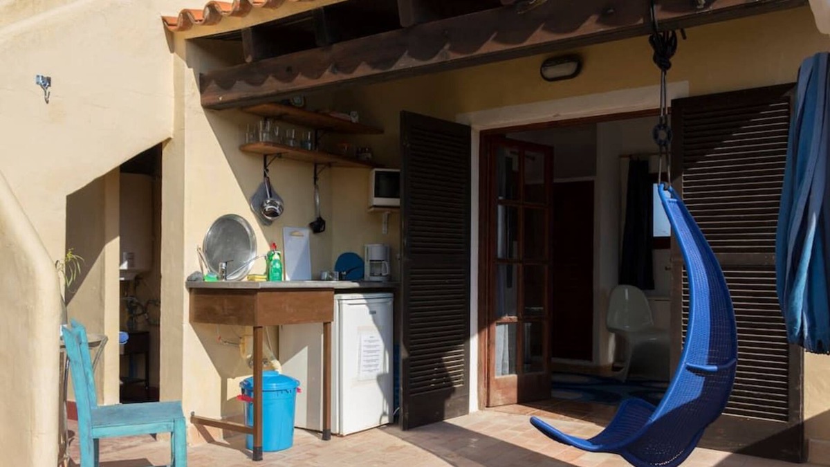 Es Canar Apartment | AC Accommodation Blue: Sea View, Terrace Open Air Kitchen, Beaches, Hippy market