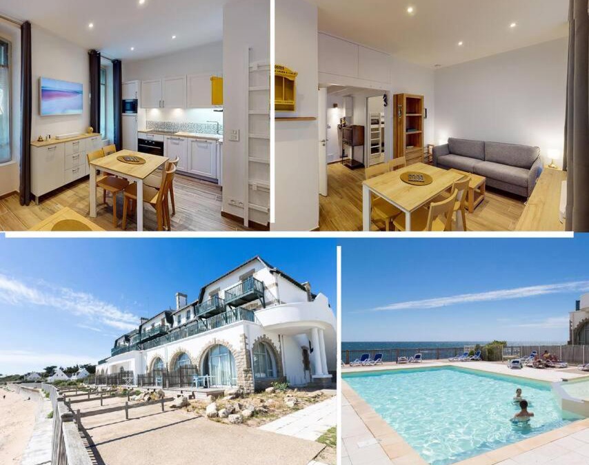 Batz-sur-Mer Apartment | Accès direct plage et piscine - Entre mer et marais salants