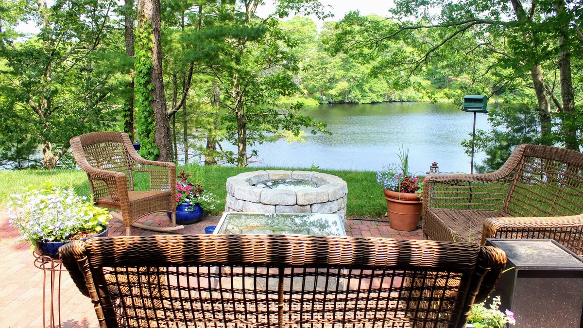 Osterville House | Adorable Pond Front Home Walking Distance to Town