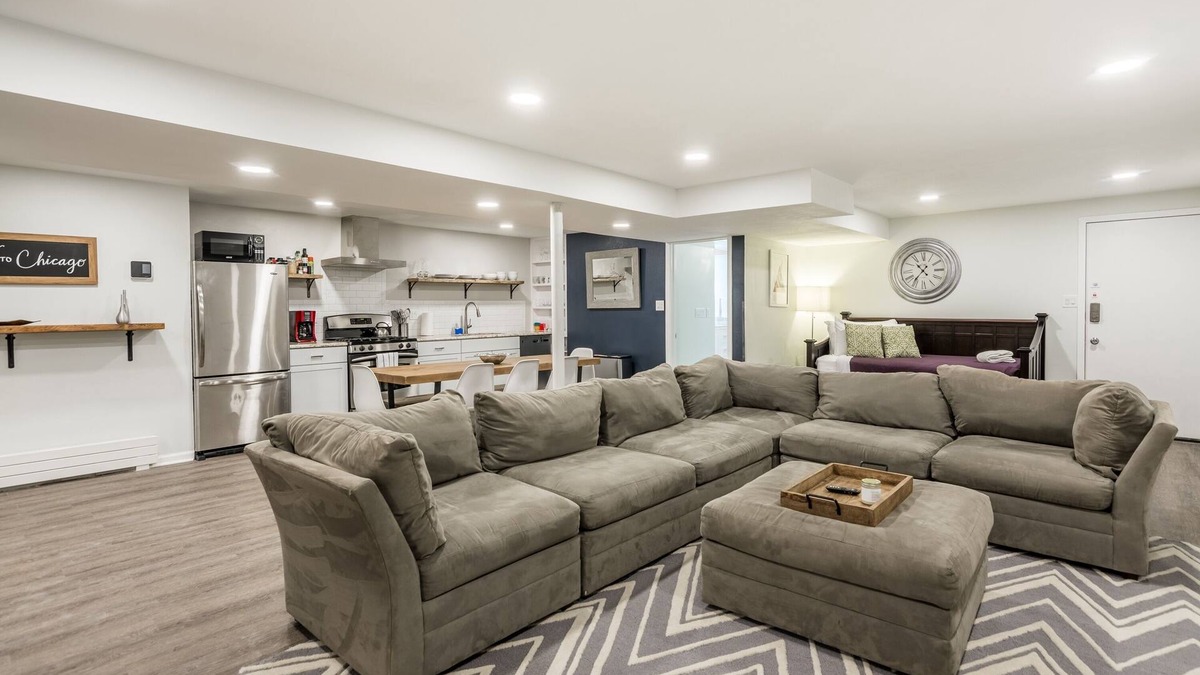 Near West Side Apartment | Adults Only - Walk to the United Center! Modern Touches Surround You - Check Out the Open Staircase! by AllSet Turnover