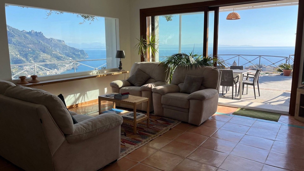 Ravello Villa | Aeolus house with exceptional views, patio and furnished garden with parking.