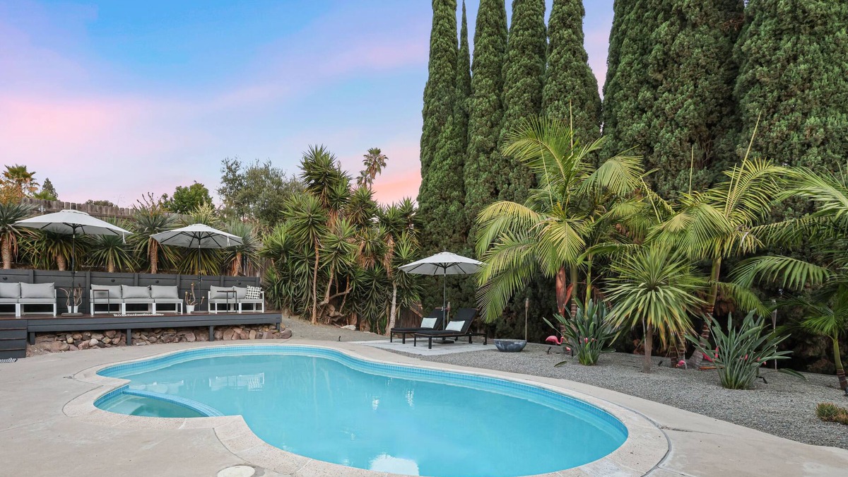 Mount Helix House | Agua Dulce | Mid Century Oasis | Pool | Hot Tub