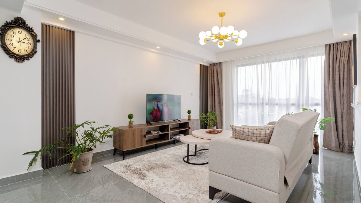 Westlands Apartment | Airy Apartment With Gym, Stunning View in Westlands