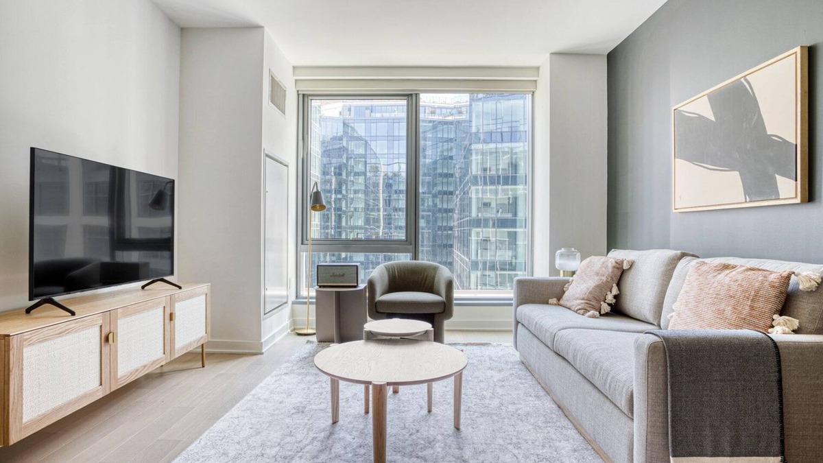 Navy Yard Apartment | Airy Navy Yard 1BR w/Gym, Rooftop Pool, walk to Nats Park, by Blueground