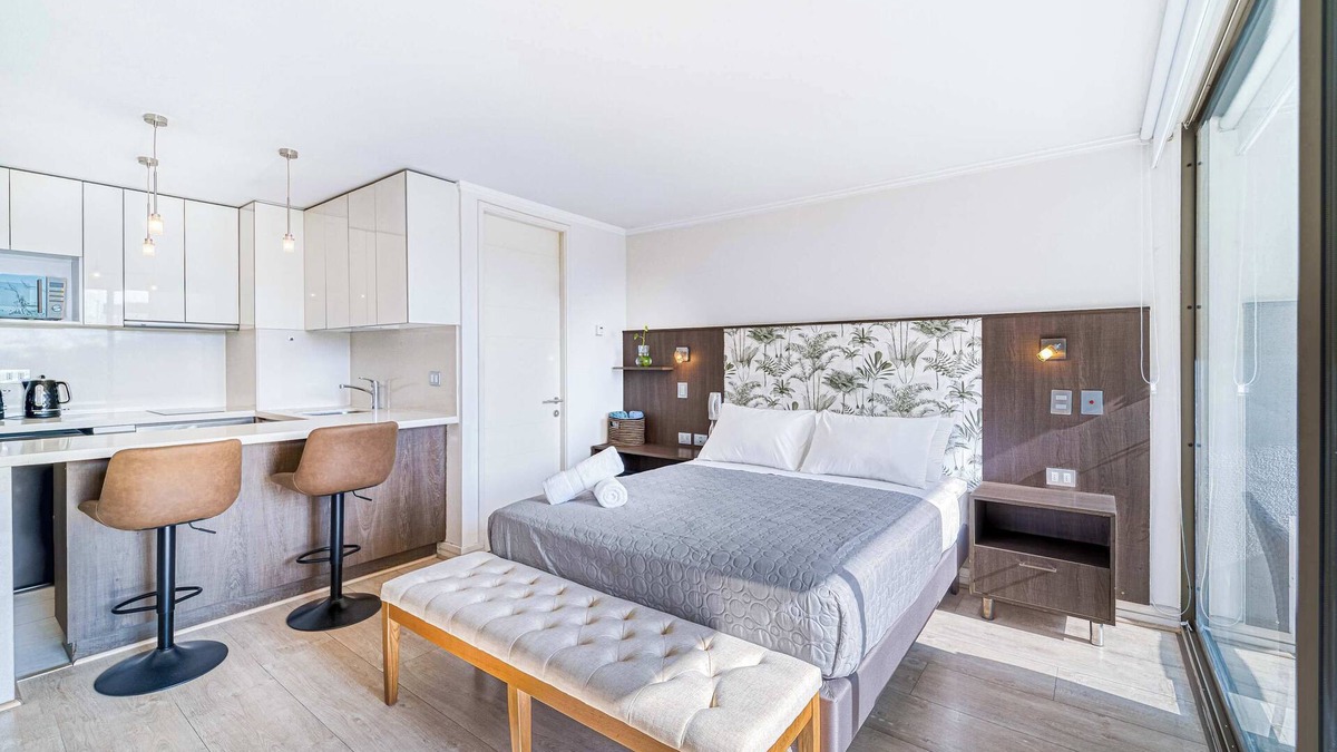Apoquindo Apartment | Alma Studio - Wifi, Estacionamiento & Mall
