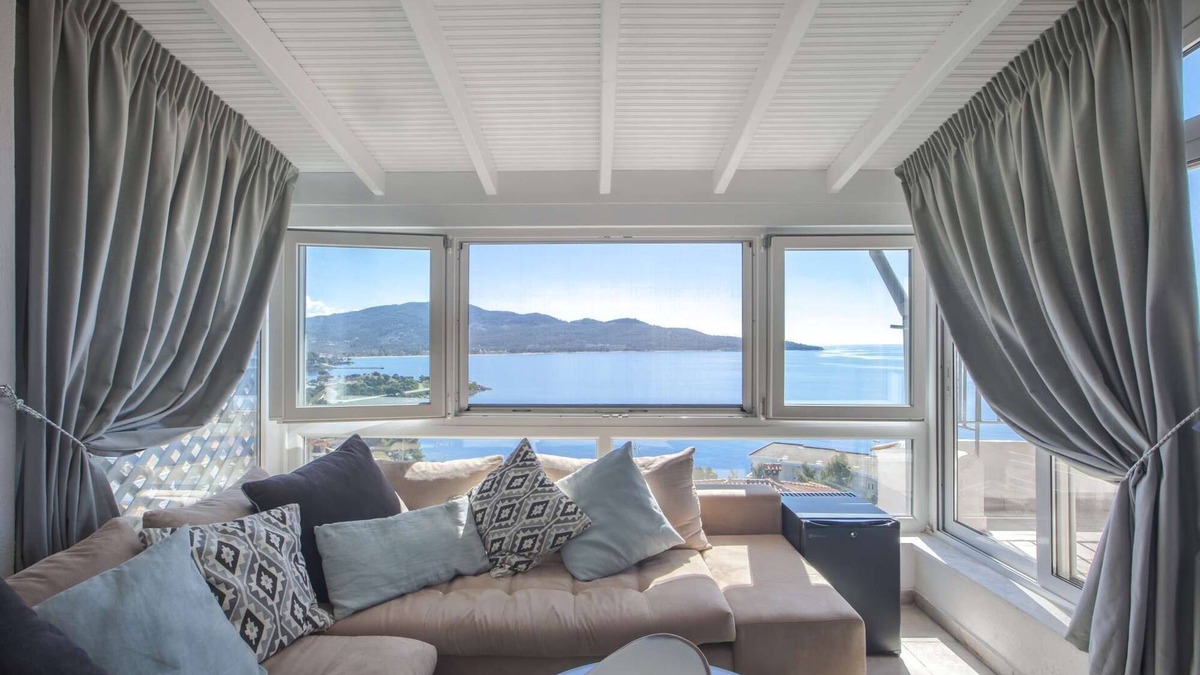 Neos Marmaras Apartment | Alterra Vita Apartments: 2-floor Apartment with Panoramic sea view