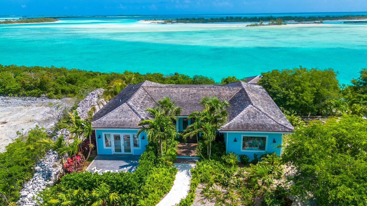 Great Exuma House | Amani Hideaway with an 180 degree View over Moriah Harbors turquoise Water