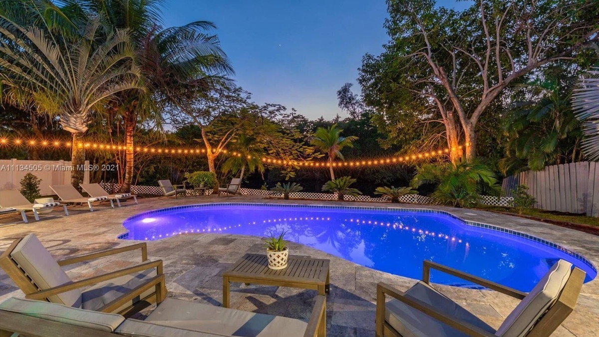 Wilton Manors House | Amazing backyard for Family vacation with heated pool.