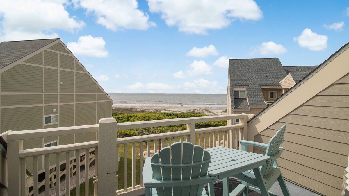 Long Beach Condo | Amazing Ocean Views from Lovely 2 BR Condo w/Pool at Oak Island Beach Villas.