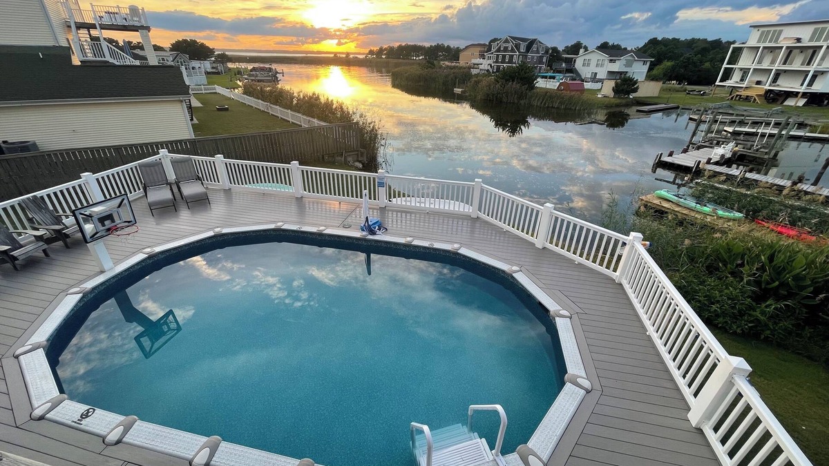 Sandbridge House | Amazing Sunset Bay Views, Movie Theater Game Room, Sports Pool, Kayaks & SUP
