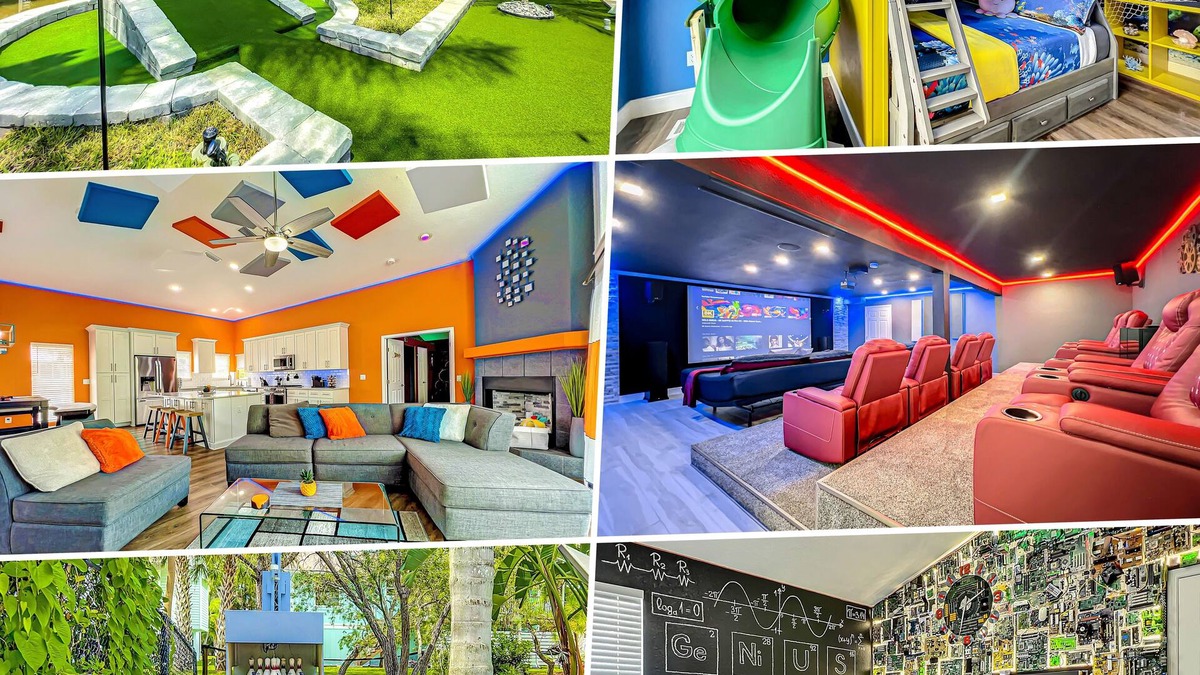Ozona House | Amenity Paradise! Theater, Game-room, Mini Golf, Outdoor Bowling & Hot Tub!