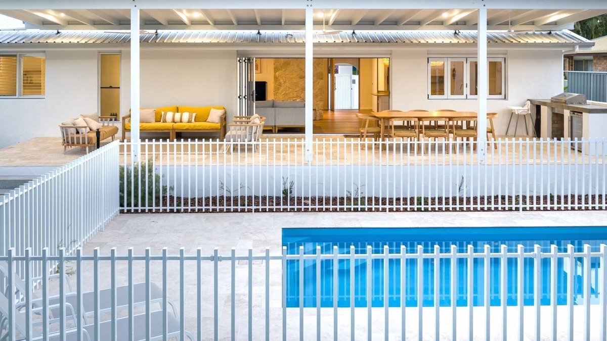 Agnes Water House | Amira Beach House - luxurious air conditioned property, pool, next to beach, pet friendly, wifi