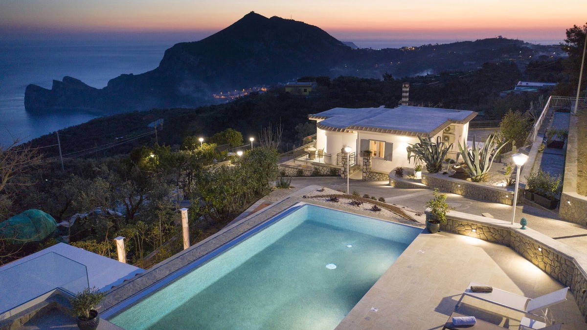 Sant'Agata sui Due Golfi Villa | AMORE RENTALS - Villa Ligea with Private Swimming Pool, Sea View and Parking