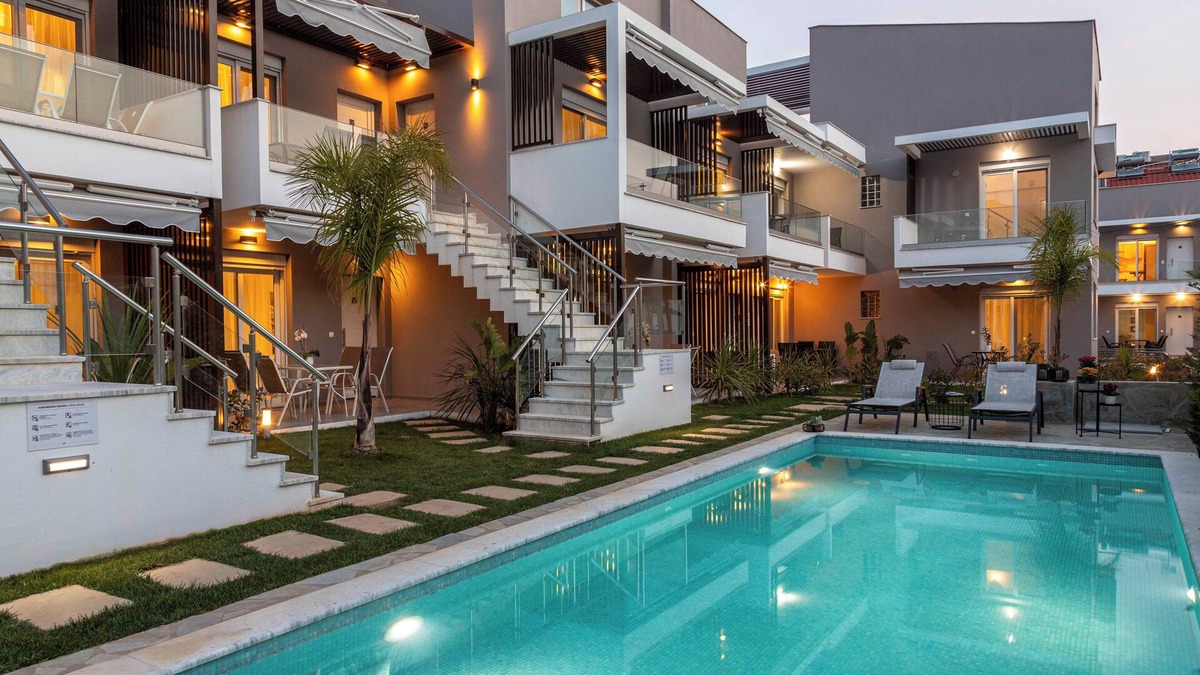 Paralia Ofryniou Apartment | Anastasia Residential Complex-One-Bedroom Apartment with Pool Access