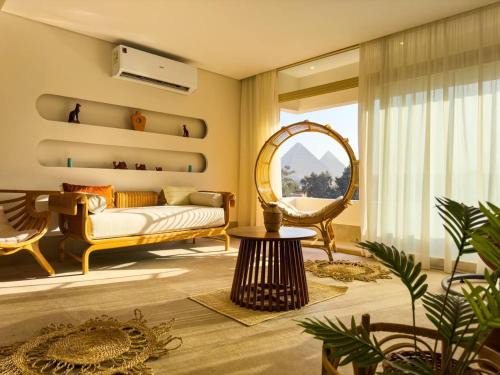 Al Haram Apartment | Ancient Bohemian Khan Memphis Oasis Pyramids view