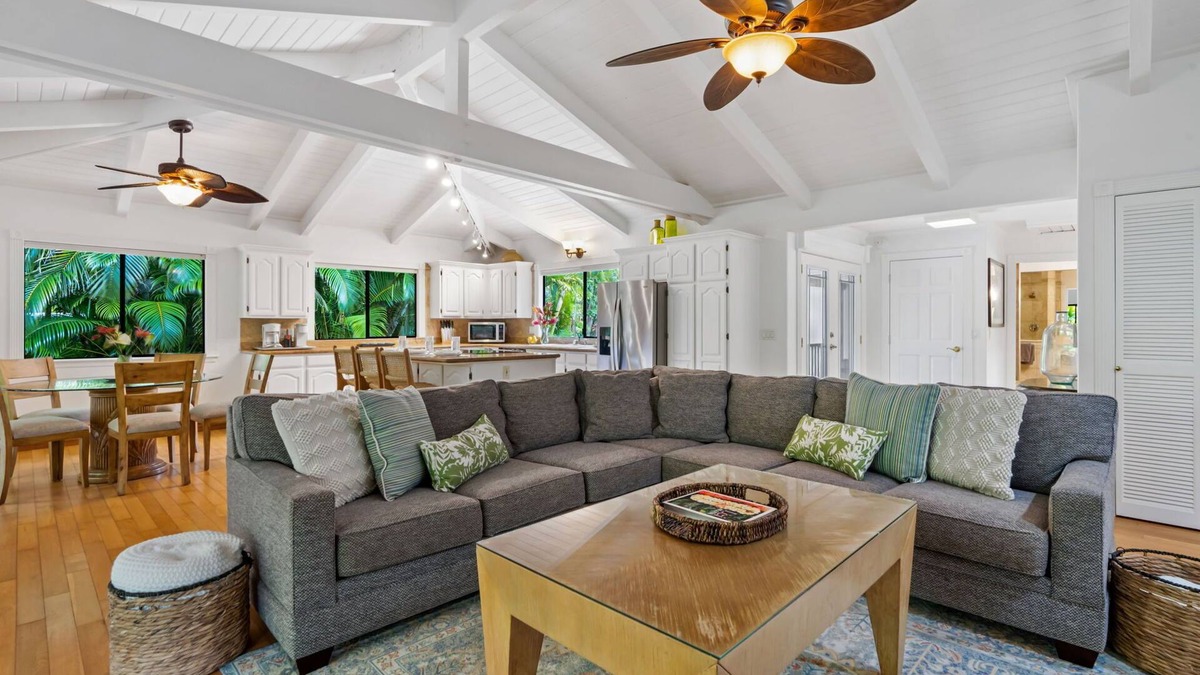 Kalihiwai House | Anini Mauka - A/C, close to the beach TVNC #4328